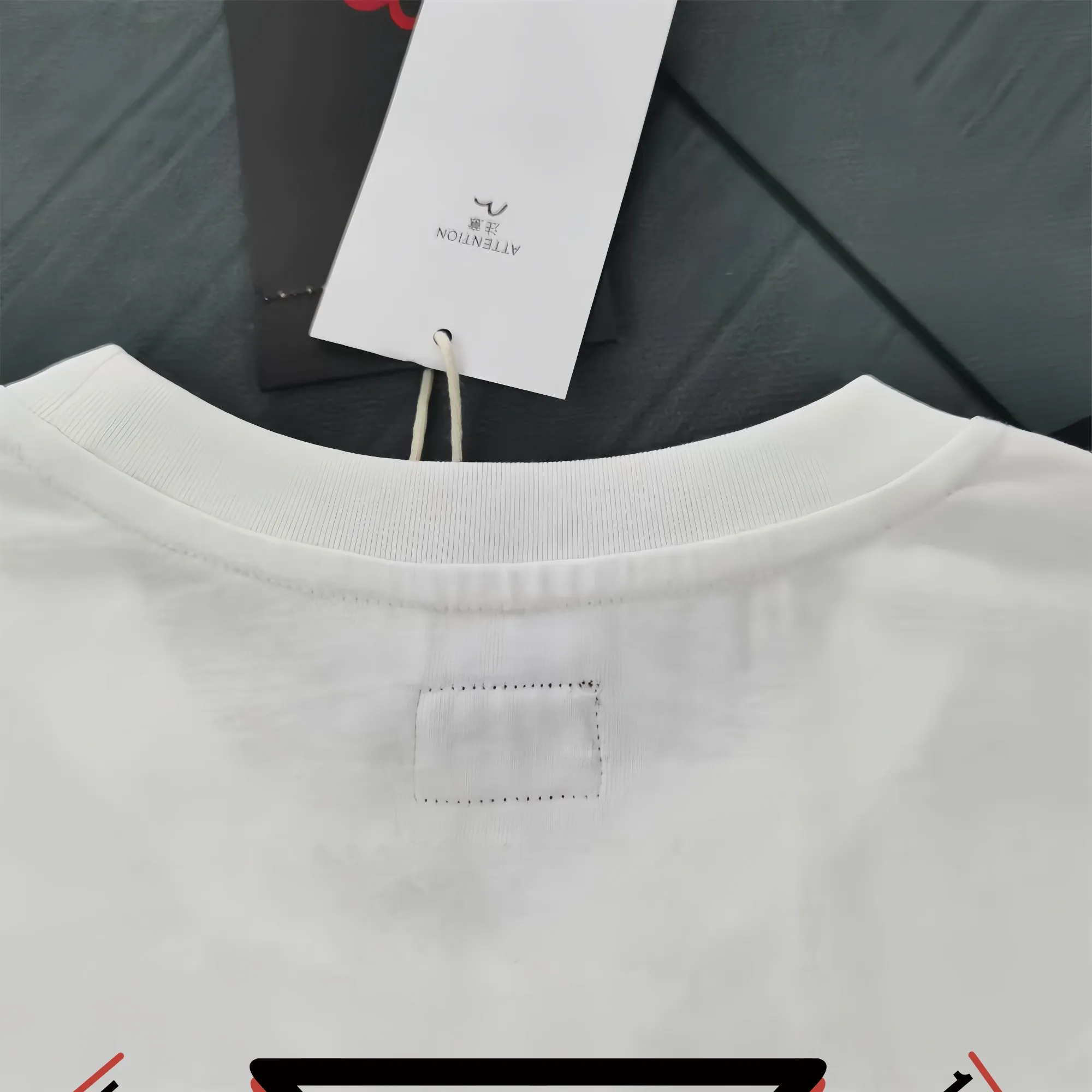 Evisu 2025New Arrival T ⚠ Quality⚠ Same Style T 。 ，Black S-XXL，White S-XXL，Gray M-XXL，Red S-XXL， Red M-XXL